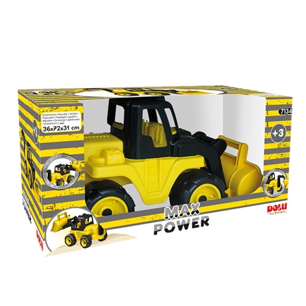 Dolu Max Power Bulldozer Laufwagen 36x72x31 cm gelb schwarz