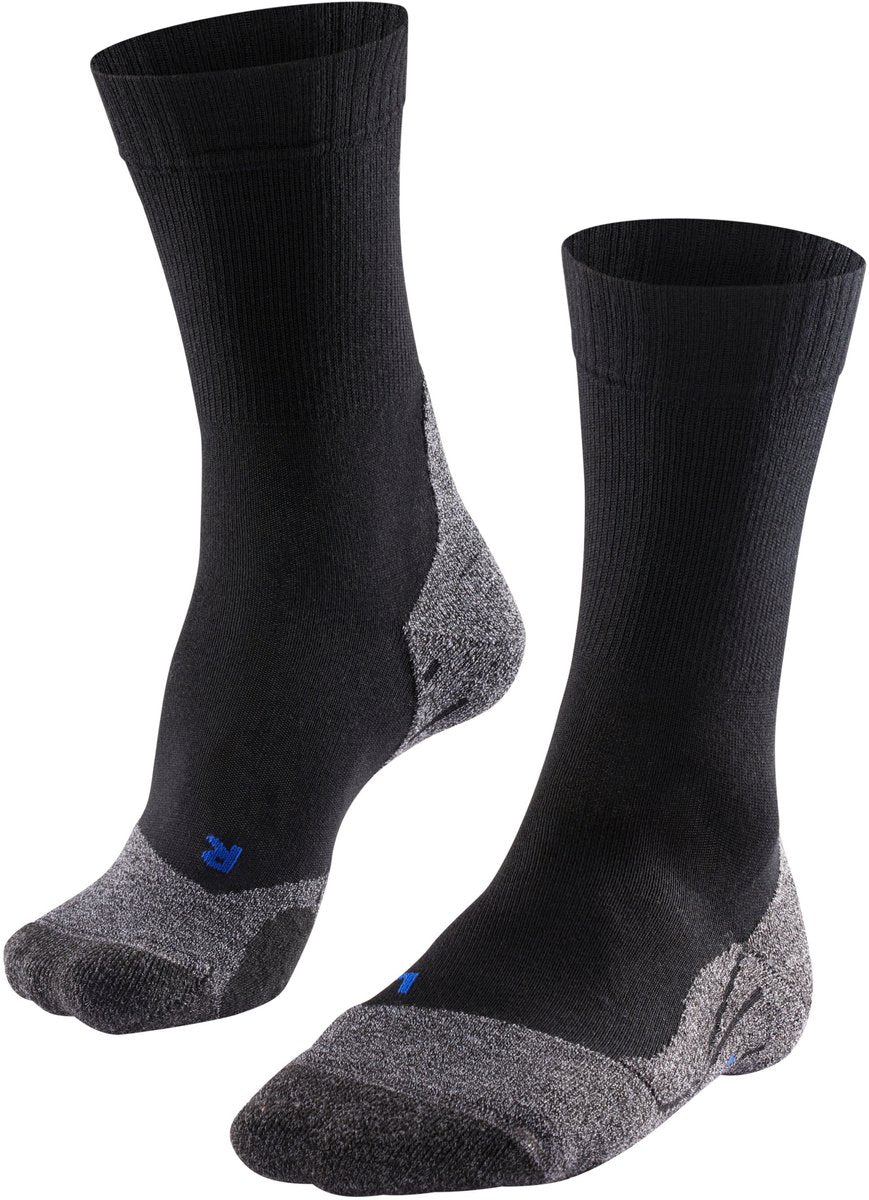 Falke TK2 Cool Anti-Blister Wandersocken aus dickem Lyocell-Funktionsmaterial Herren Schwarz - Größe 42-43