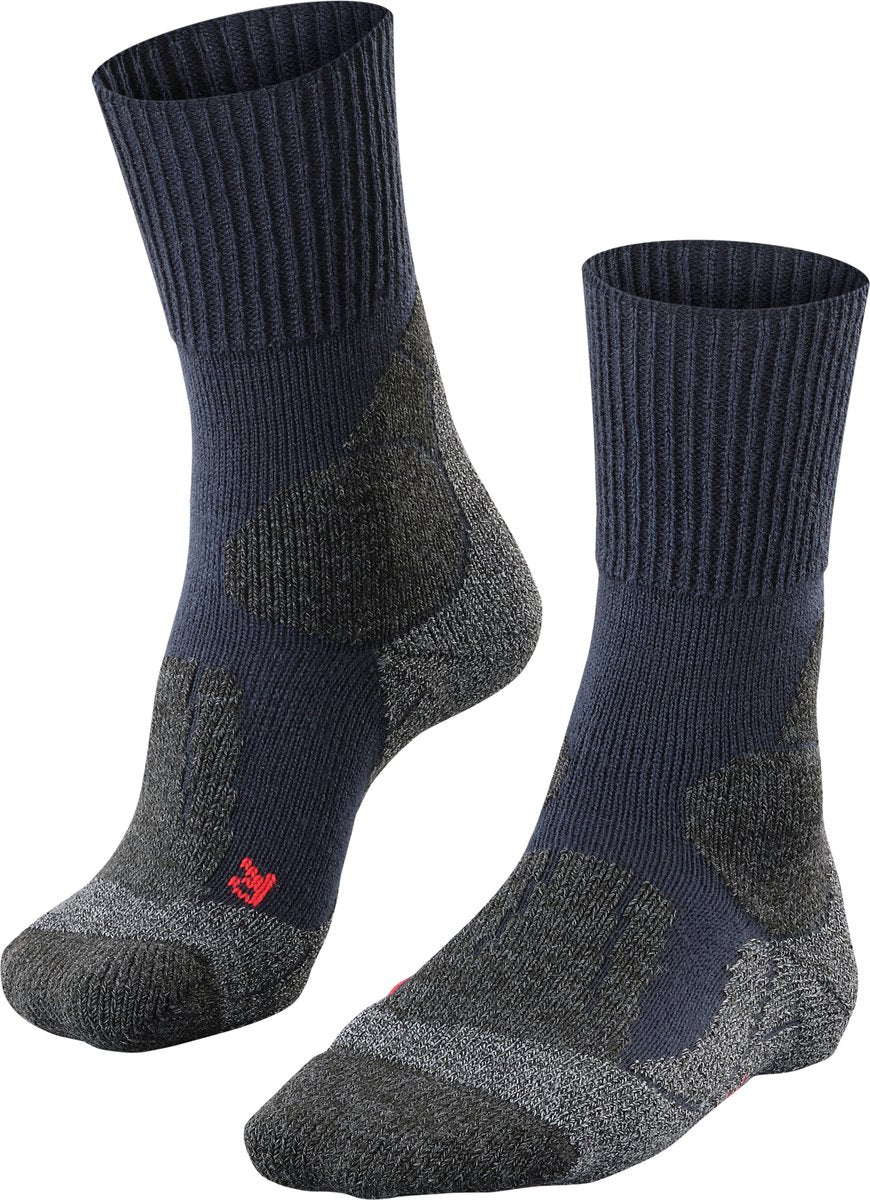 Falke TK1 Anti-Blister Wandersocken aus dickem Woll-Funktionsmaterial Herren blau – Größe 44-45