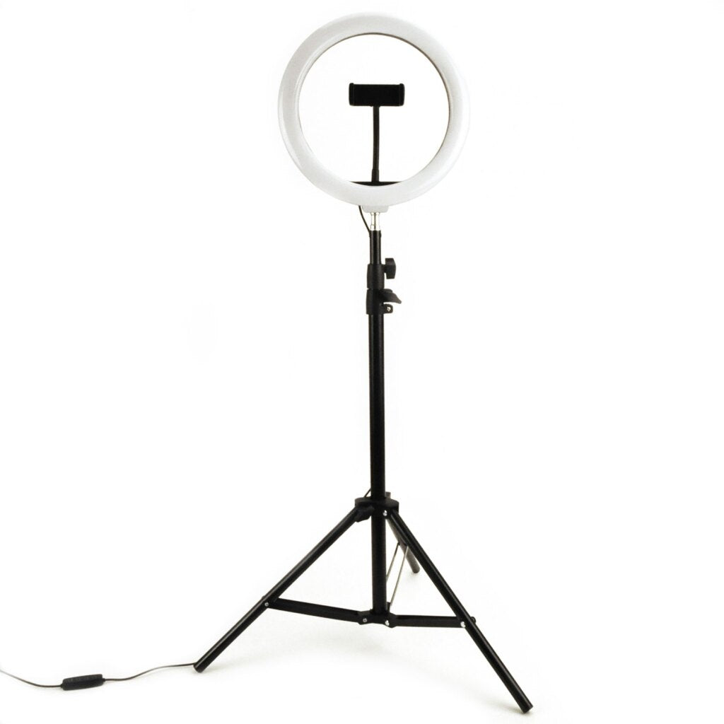 Einfache Selfie-Ringlampe 26 cm mit Stativ 210 cm