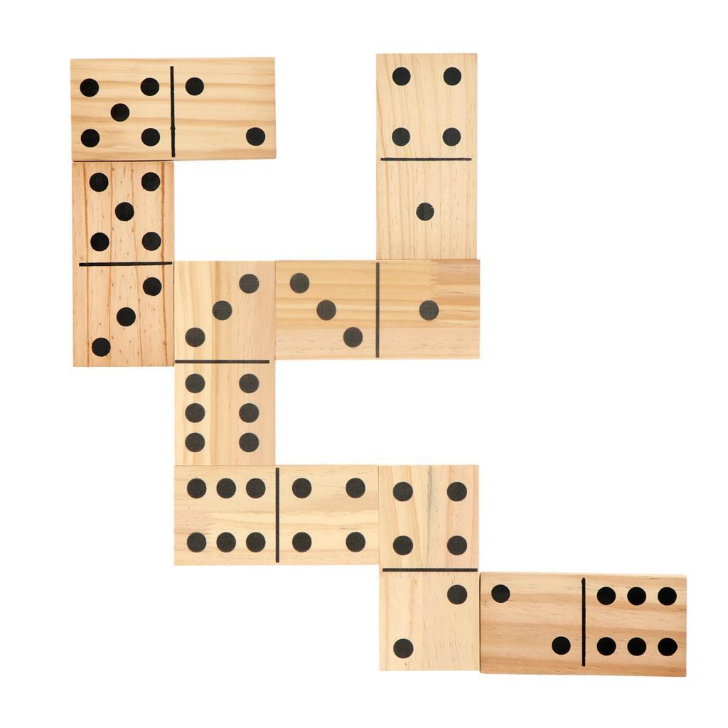 Alert Outdoor-Spiel Domino XL Holz 7,5 x 15 cm 7,5x15cm