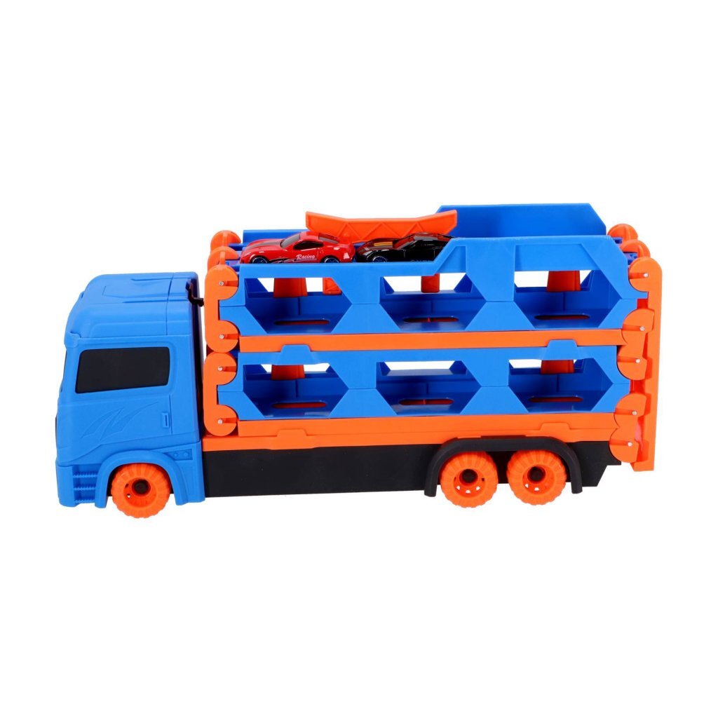 No-Brand-Popup-Autotransporter mit 2 Metallautos | 2 Stk