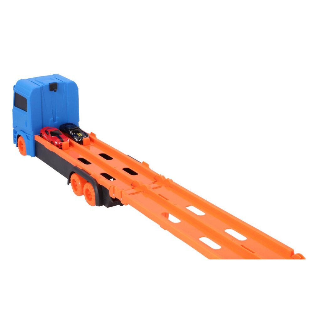 No-Brand-Popup-Autotransporter mit 2 Metallautos | 2 Stk