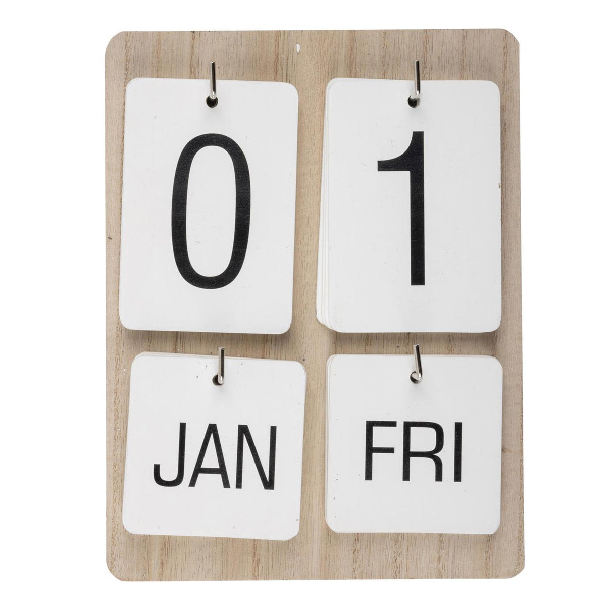 Wandkalender Holz 22x17x2,5cm