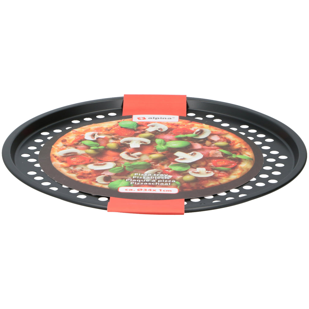 Alpina Pizzablech ø 34 cm 0,4 mm Antihaftbeschichtung