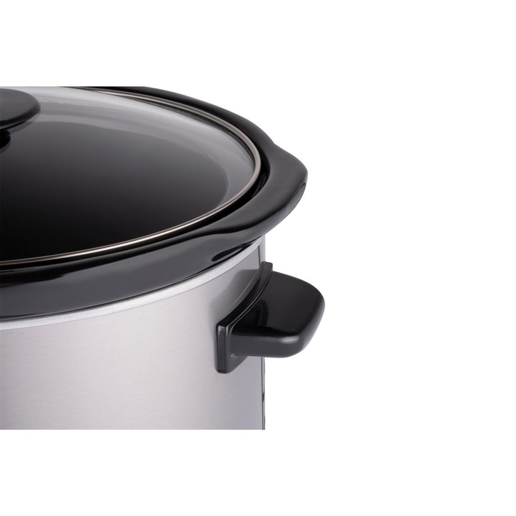 Alpina Slow Cooker 3,5l 240w Edelstahl schwarz