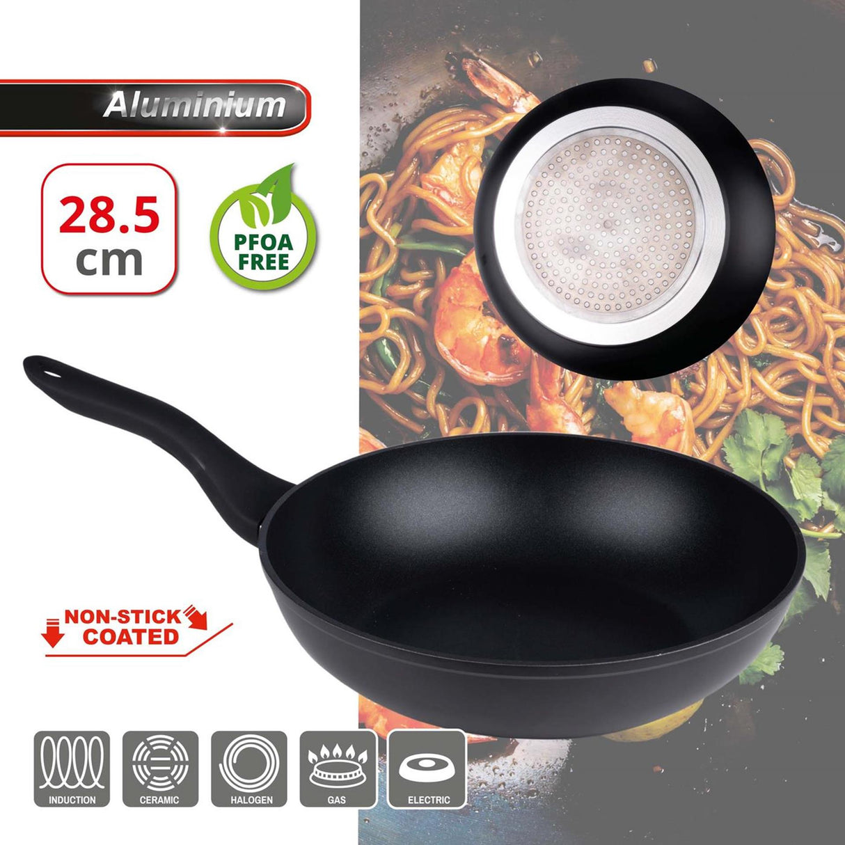 Alpina Wokpfanne ø28,5cm Aluminium