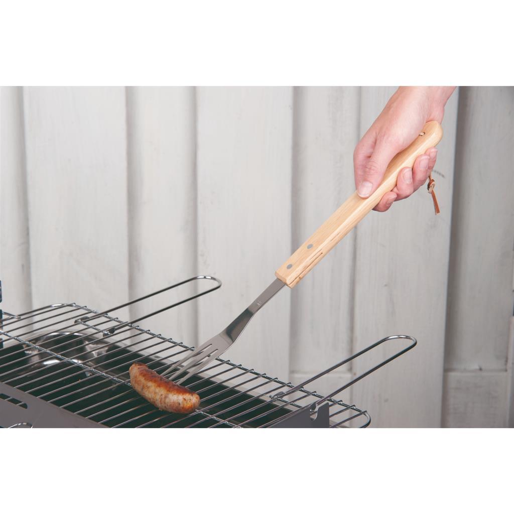 BBQ Collection Fleischgabel Luxus 41 cm Eiche Edelstahl