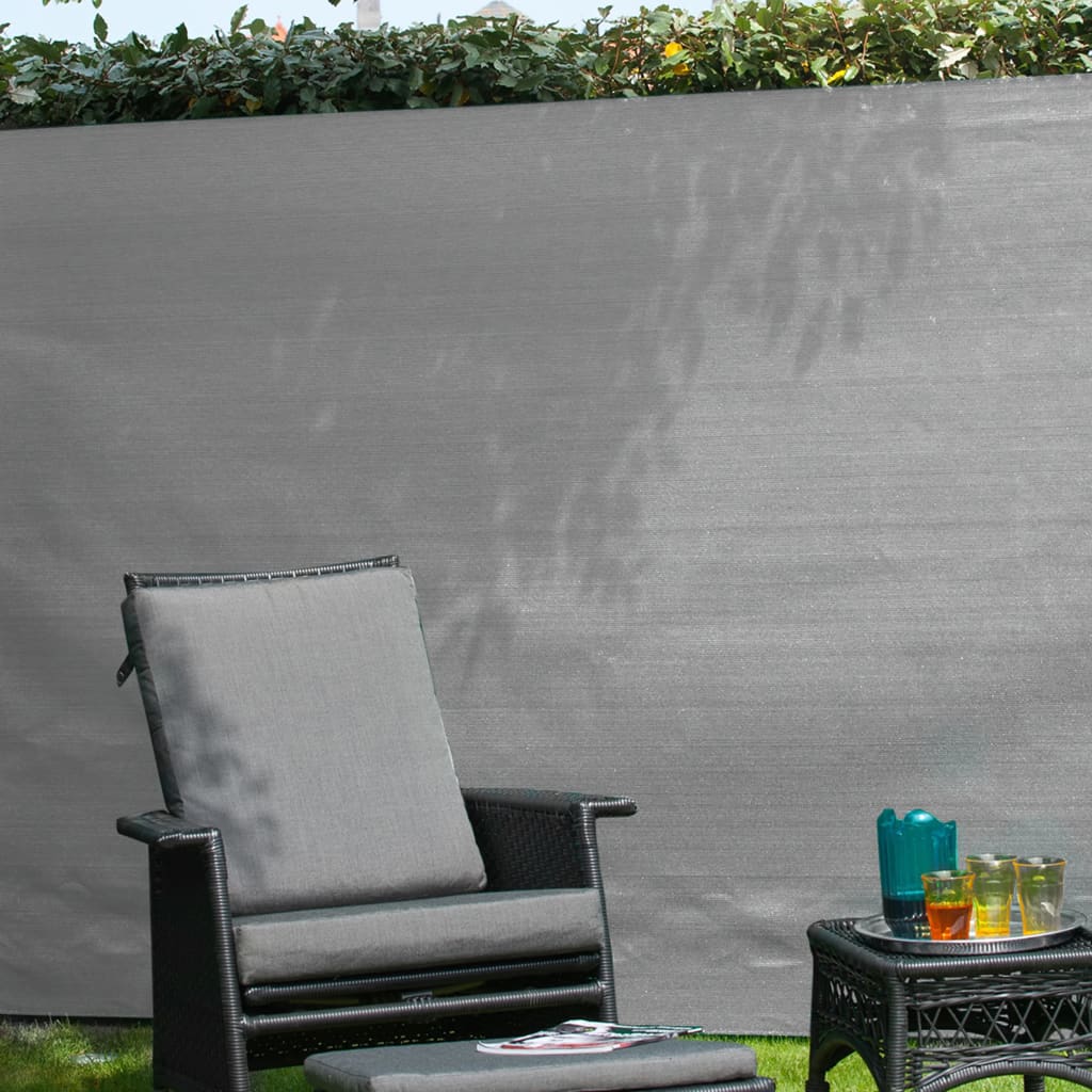 Naturgartenbildschirm 1.2x5 m pe grau