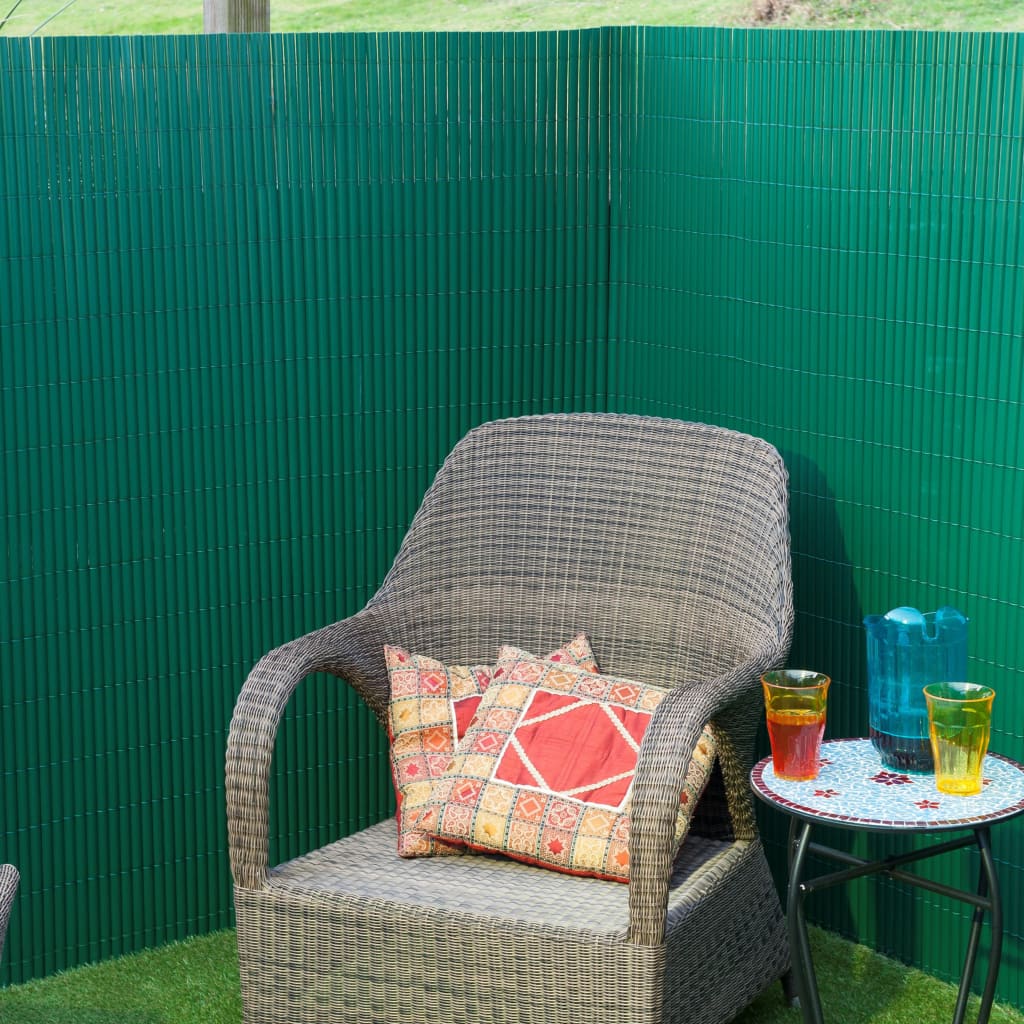 Naturgartenbildschirm doppelte 1x3 m PVC Grün