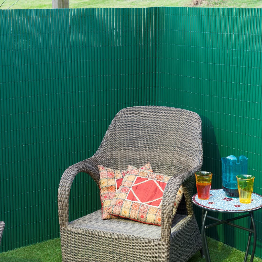 Naturgartenbildschirm doppelte 1,5 x 3 m PVC Grün