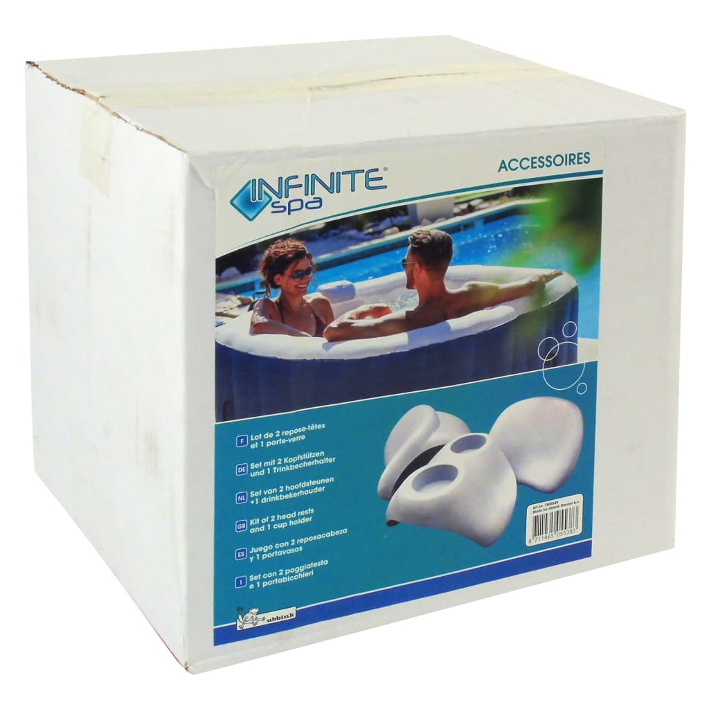 Unendliche Spa -Kopfstütze und Tassenhalter PU