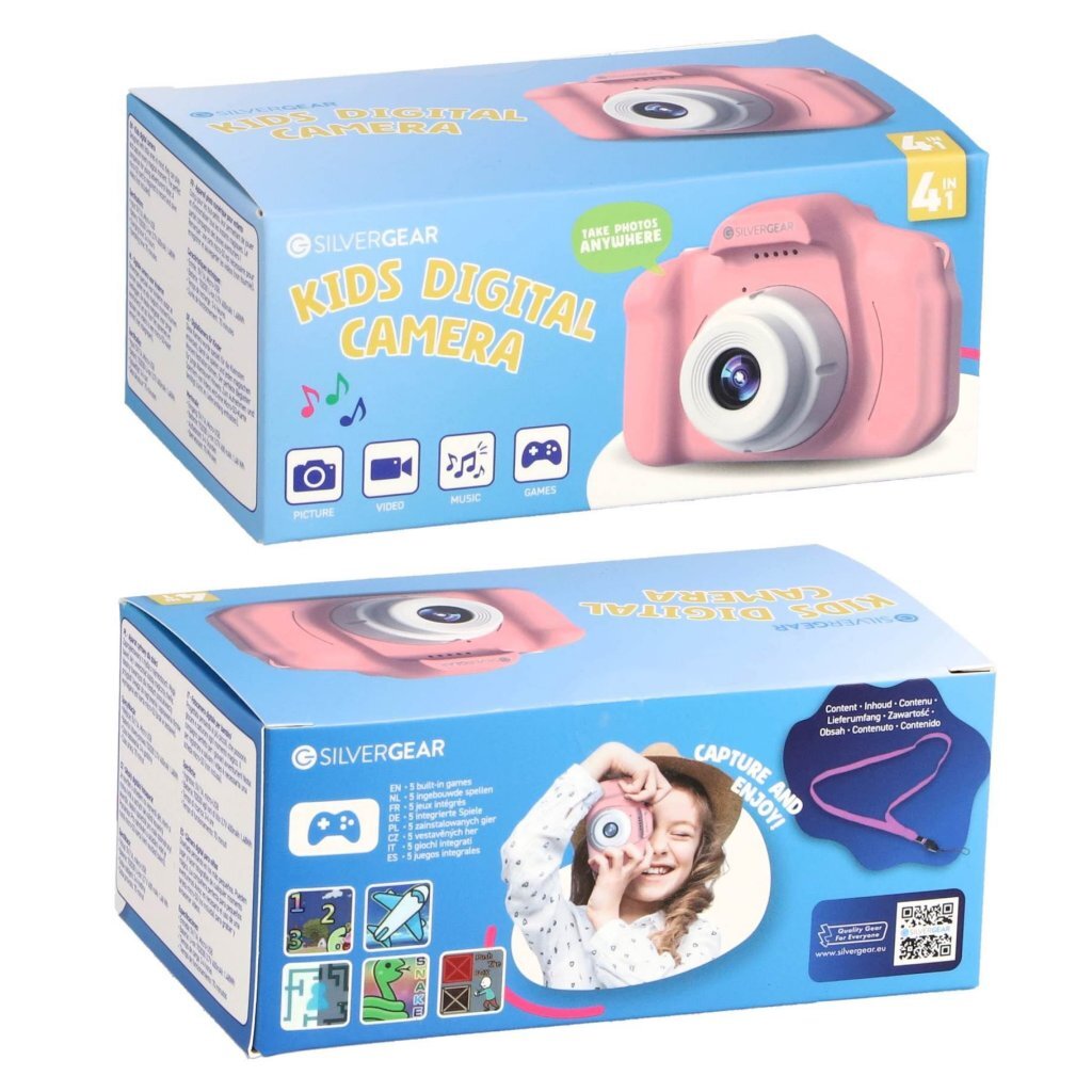Weitere Marken Silvergear Full HD Kinderkamera Pink Blau
