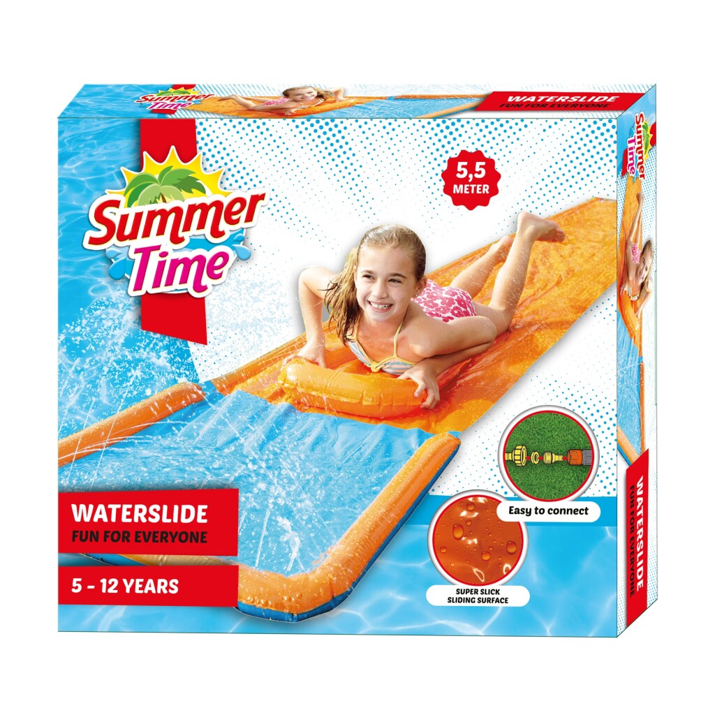 Sommerwasserrutsche 550x80 cm orange