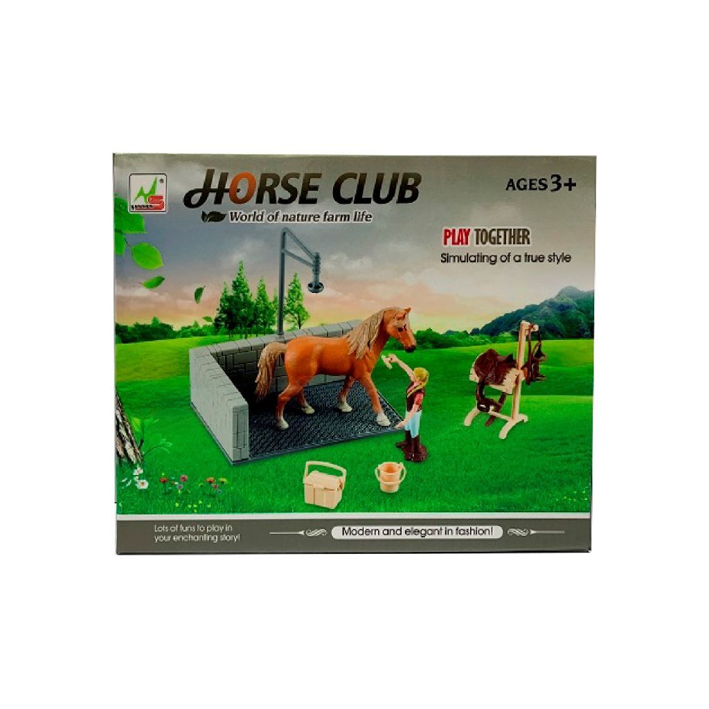 Grundlegendes Horse Club-Pferdewaschbox-Spielset