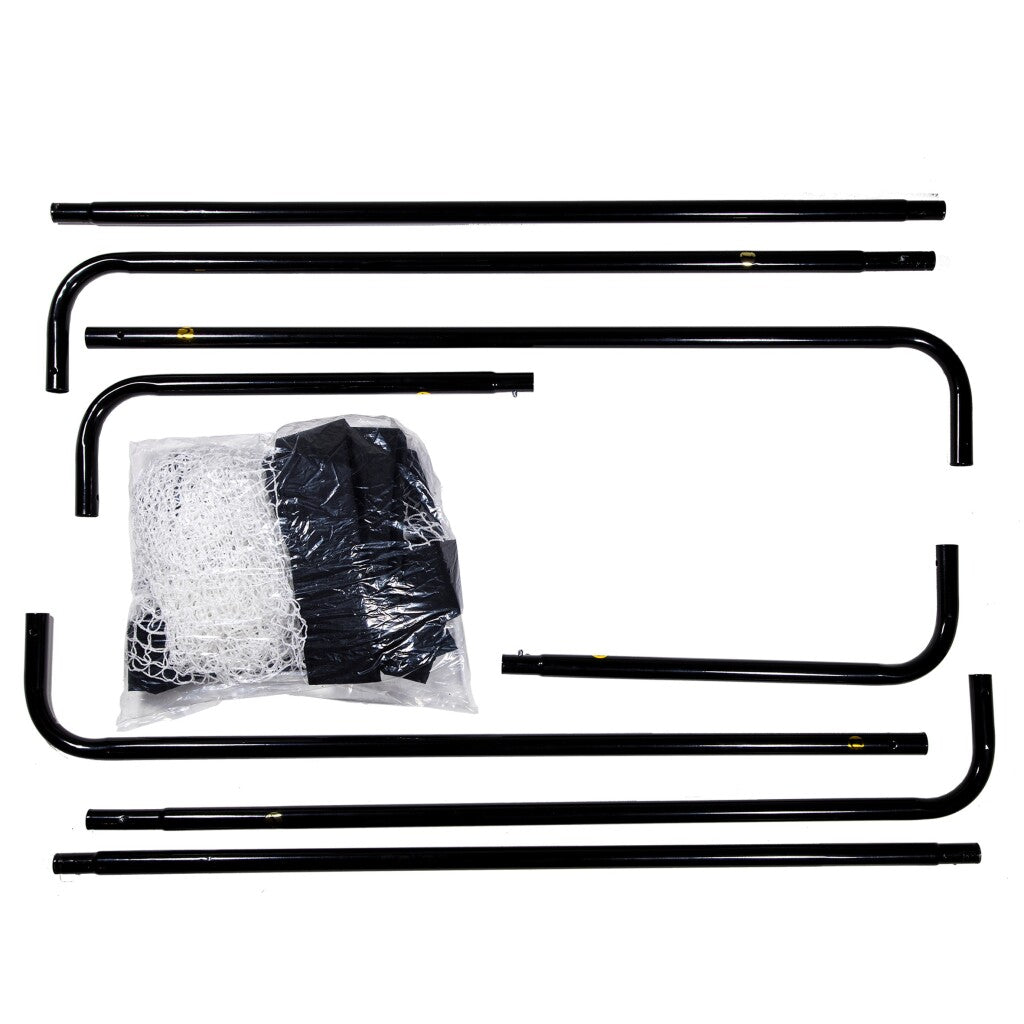Sportx Metall-Fußballtor 182x60x122 cm schwarz