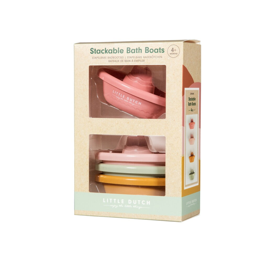 Little Dutch 4 Badeboote-Set rosa