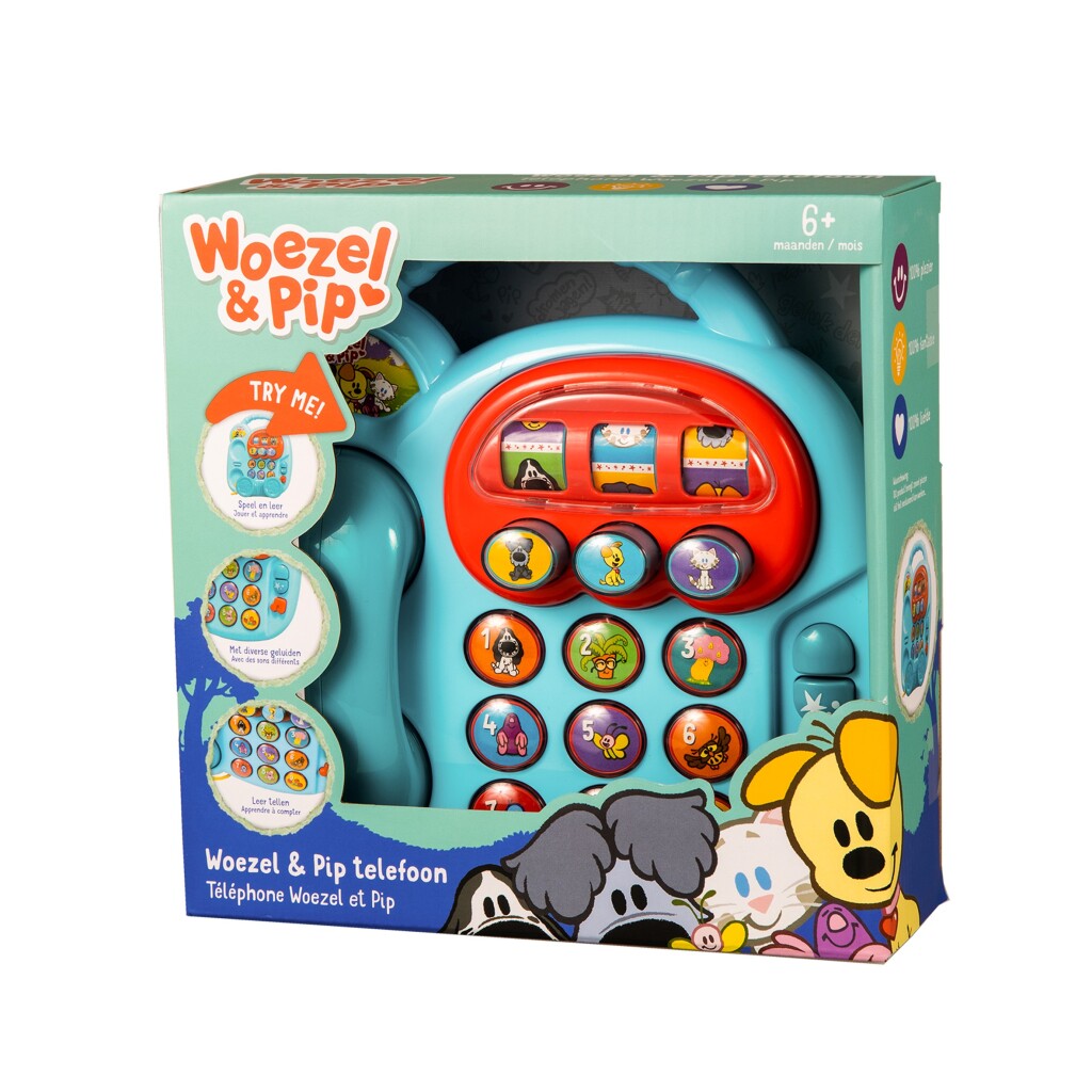 Rubo Toys Woezel und Pip Telefon mit Ton