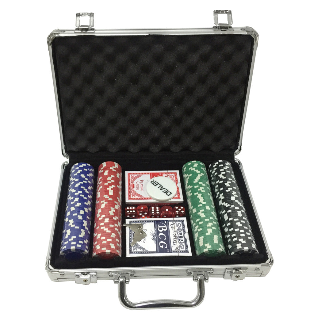 Clownspiele-Pokerset im Aluminiumkoffer