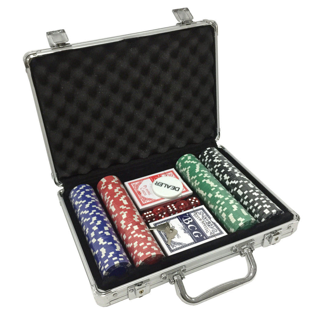 Clownspiele-Pokerset im Aluminiumkoffer