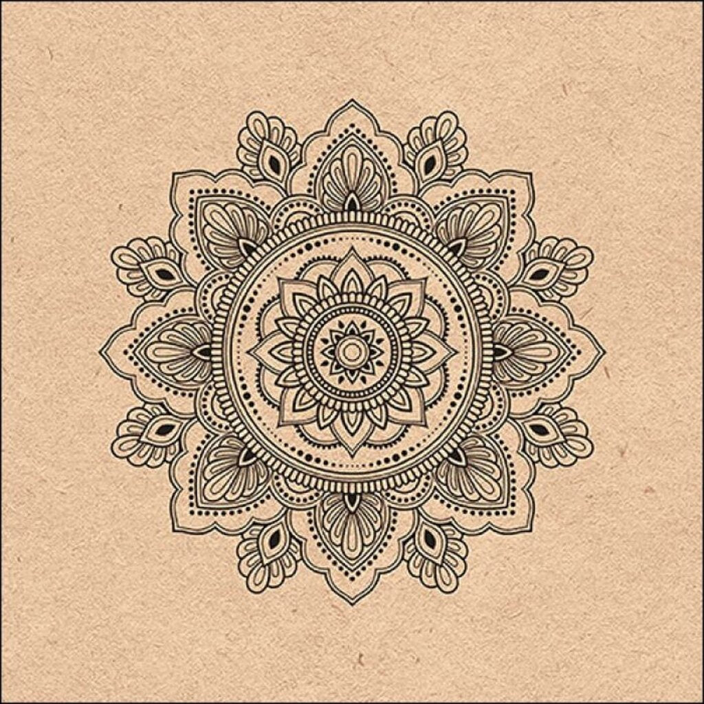 Ambiente Servietten 33x33cm Mandala Natur 20 Stück