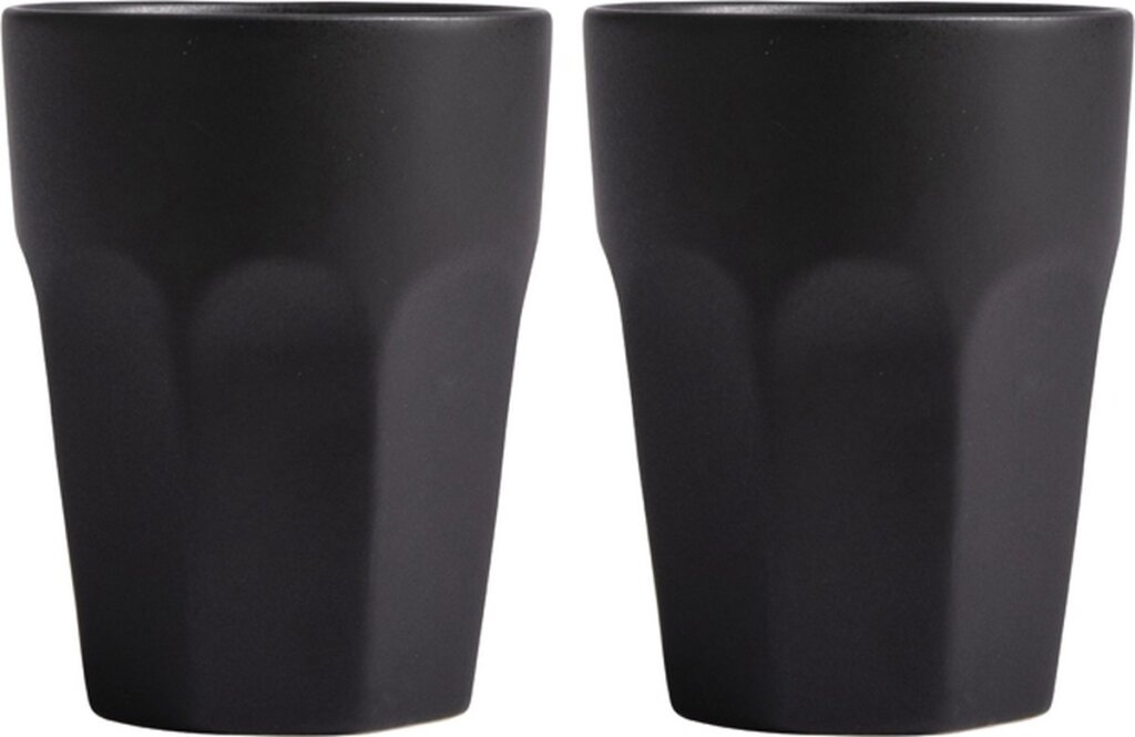 Gusta Gusta Becher-Set, 2 Stück, 220 ml, Schwarz