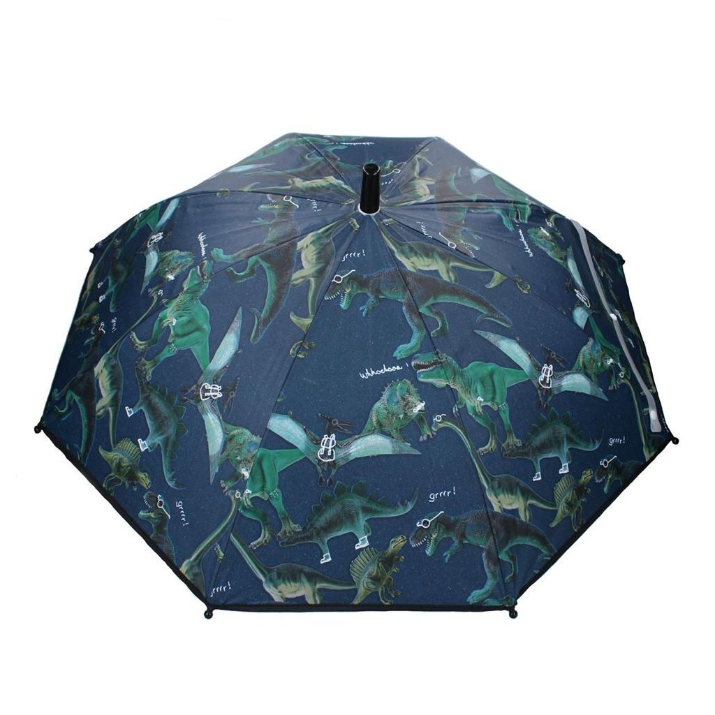 Basic Regenschirm Dinosaurier blau grün