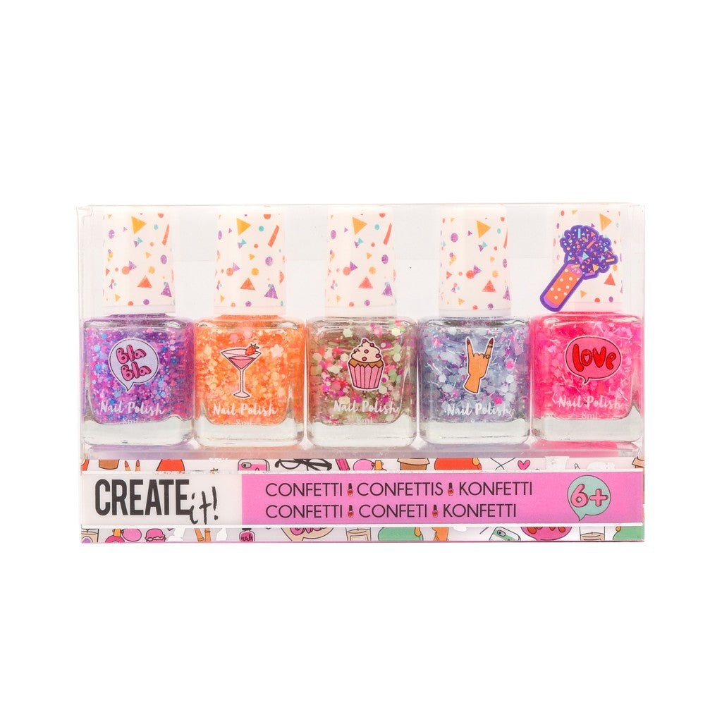 Create it Konfetti-Nagellack, 5 Stück
