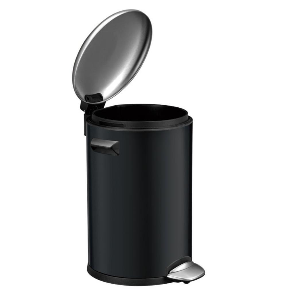 Eko Vepa Bins Belle Deluxe Treteimer 3l Schwarz Silber