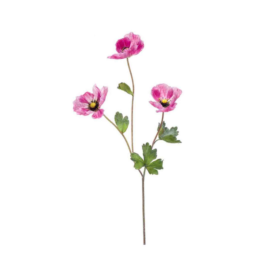 Basic Kunstblume Mohn 70 cm fuchsia