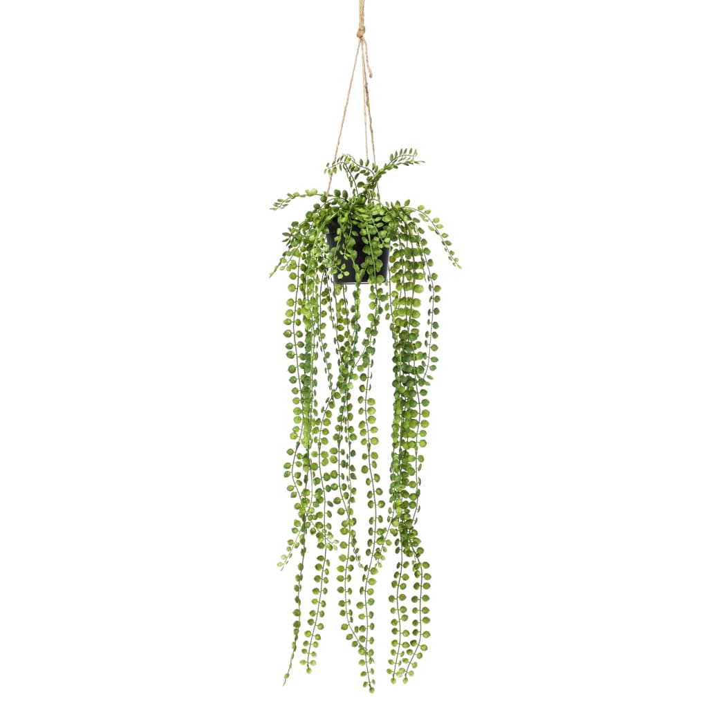 Smaragdkunstpflanze hängt in Topf Ficus pumila 60 cm