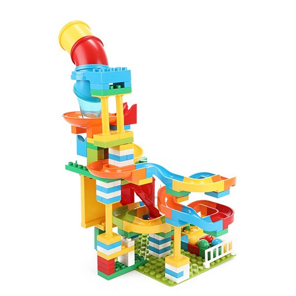 Toi-toys Bausteine Bausteine Murmelbahn 133-teilig