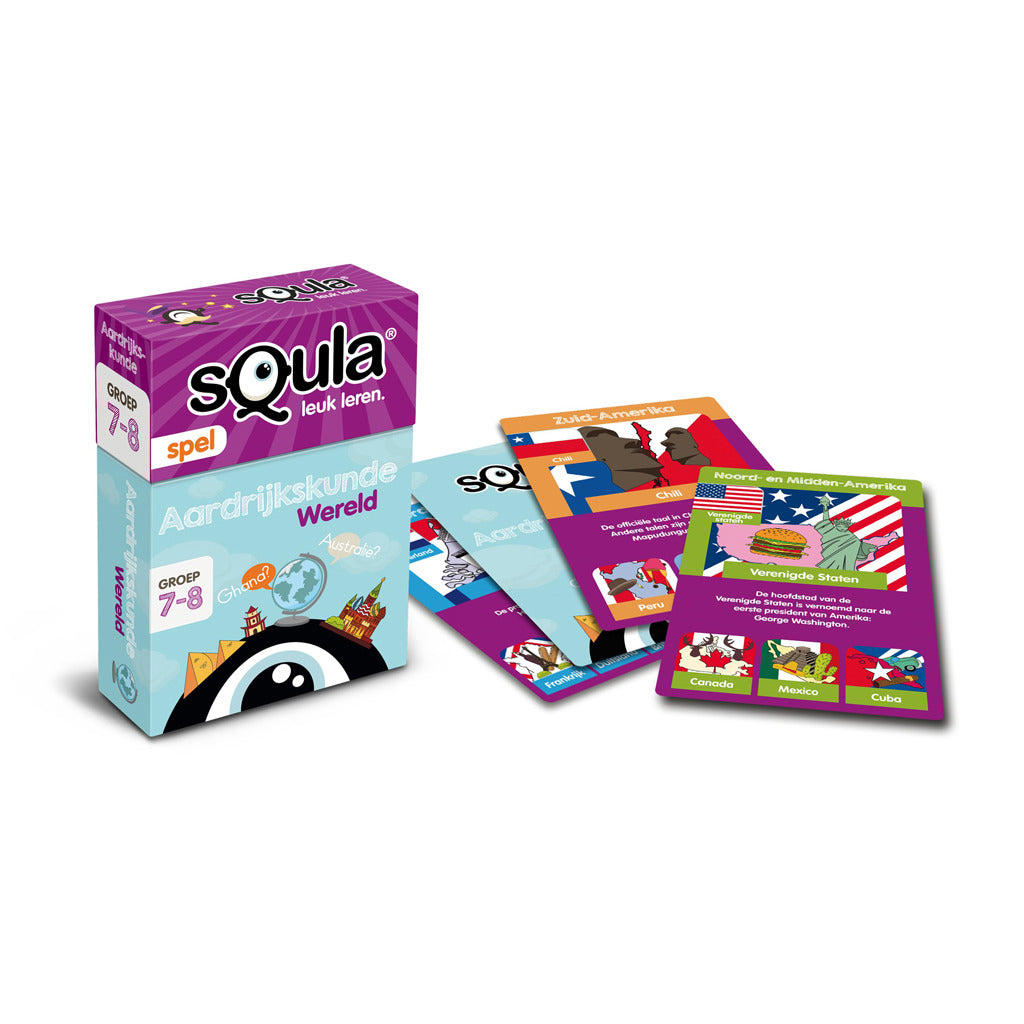 Identitätsspiele-Spiel Squa Geographie-Kartenspiel