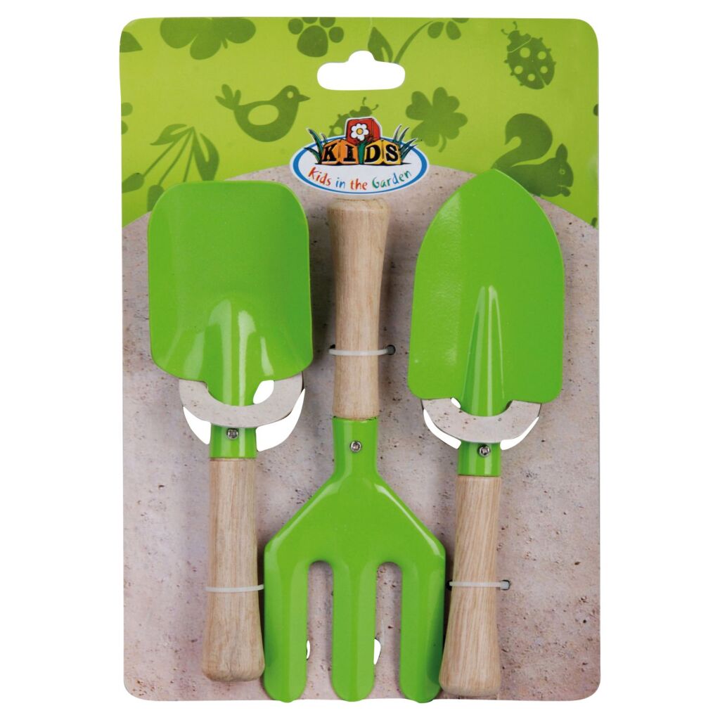 Esschert Design Esschert Design Kindergartengeräte 3-teilig Grün