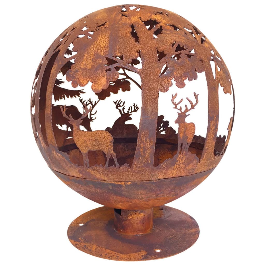 EsssCert Design Esschert Design Fire Bowl Laser Cut 57,5 x 57,5 x 66 cm Rost FF261