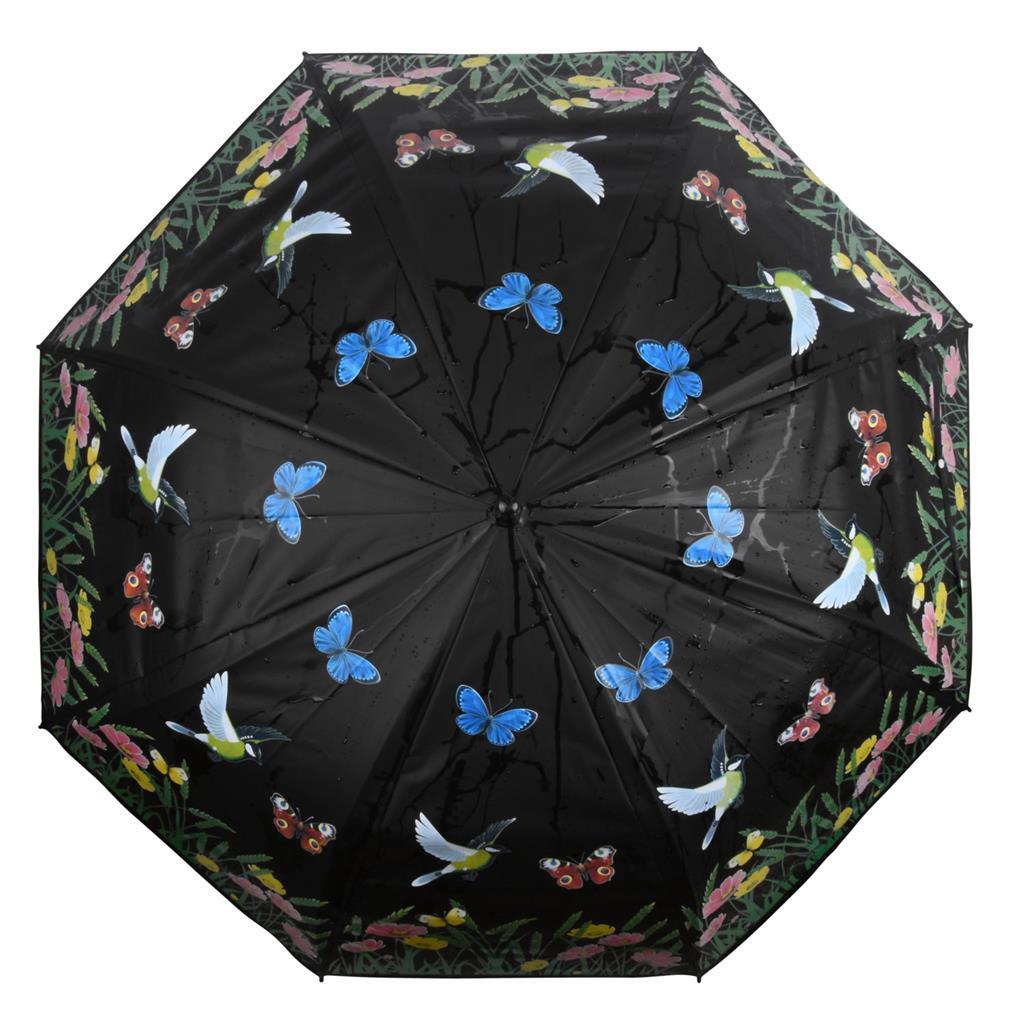 Esschert Design farbwechselnder Regenschirmvogel