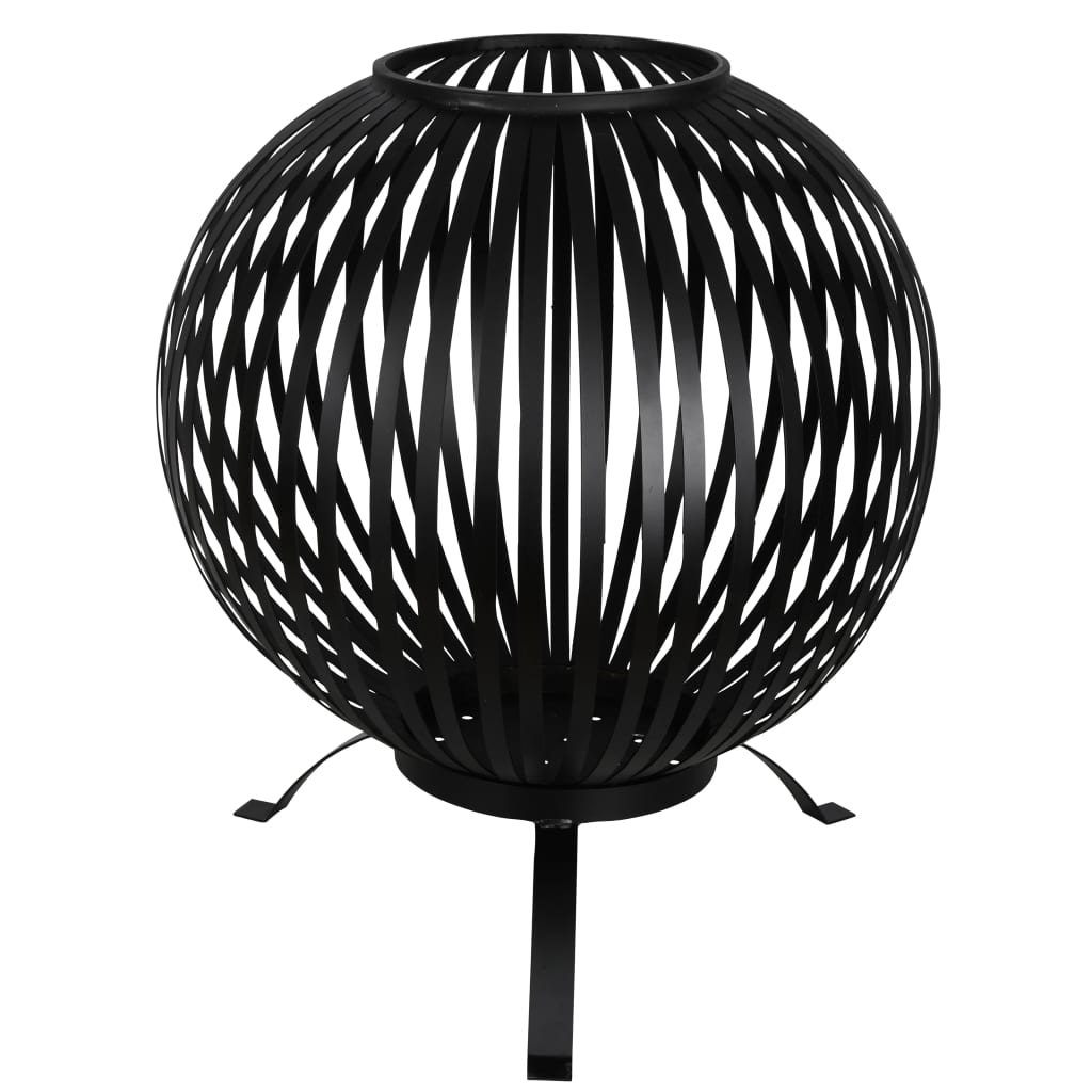 Esschert Design Fire Pit Ball -gepacktes Kohlenstoffstahl Schwarz FF400