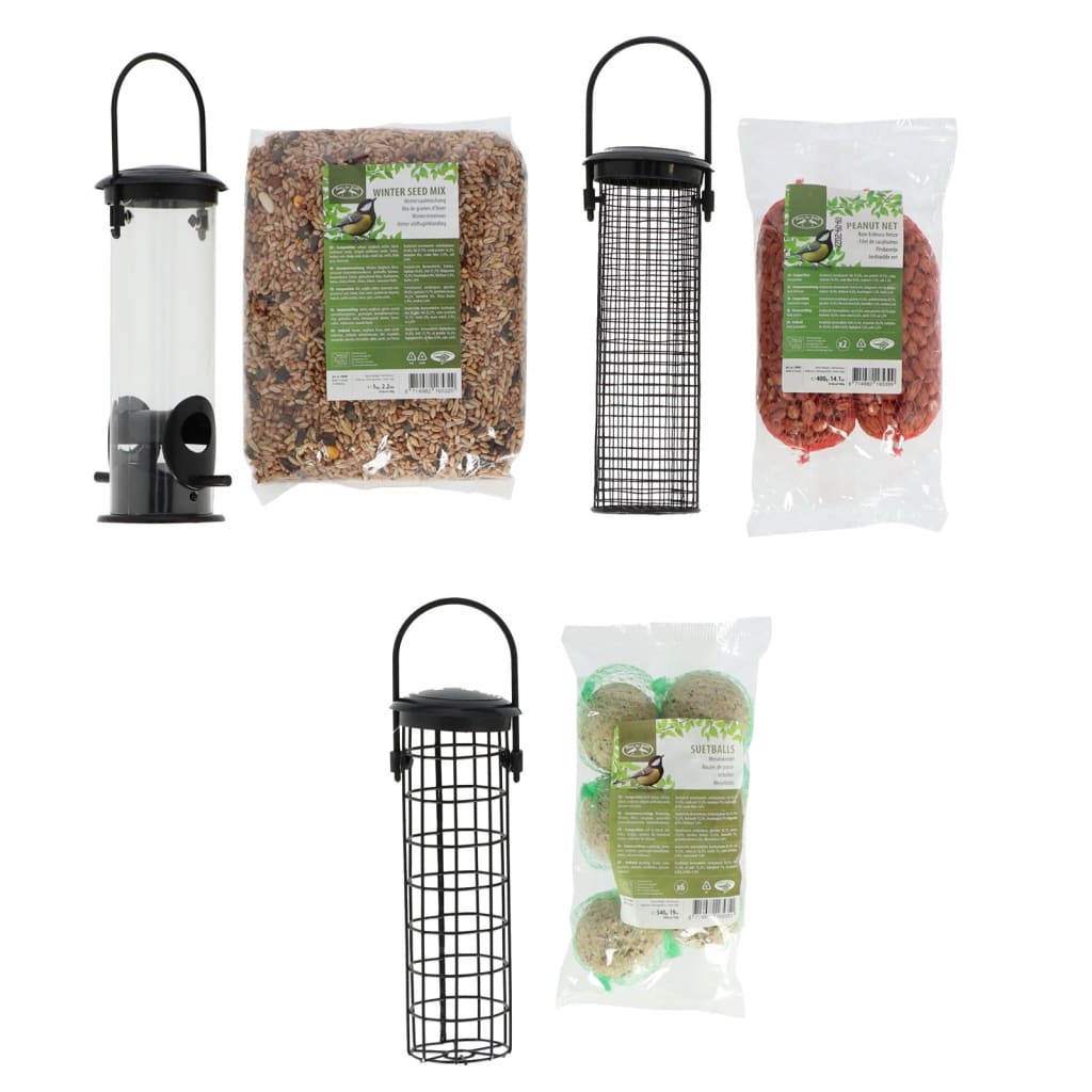 Esschert Design komplettes Vogelfuttersatz 3 STS