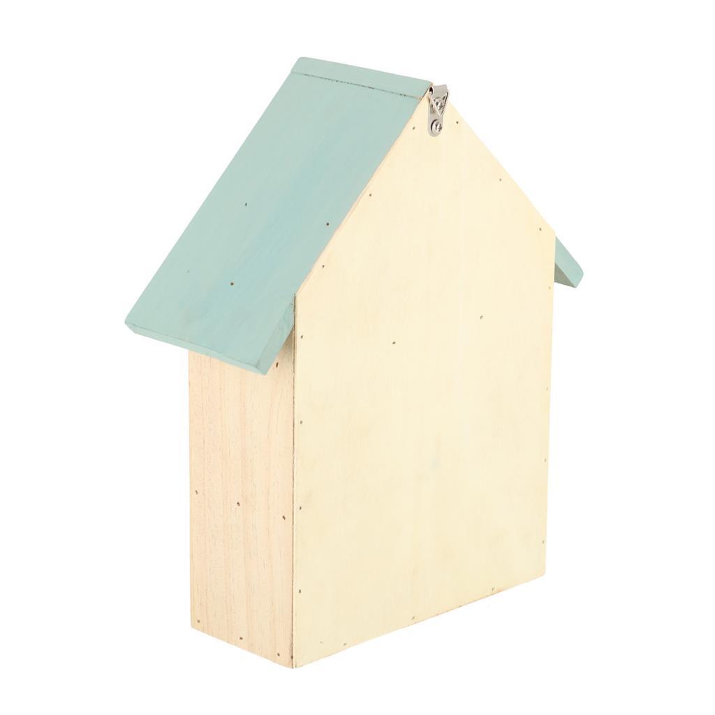 Esschert Design Insektenhotel aus Holz 10x24x29 cm natur mintgrün