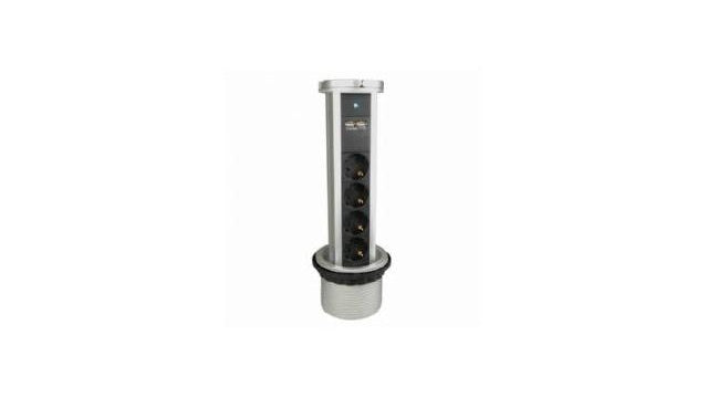 Vb vb 61075 Steckdose zum Einbau in die Tischplatte + 2 x USB