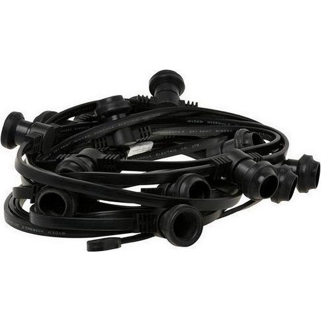 Basic Simply Design P10 wasserdichtes Pin-Kabel mit 15 Anschlüssen, 10 m, Schwarz