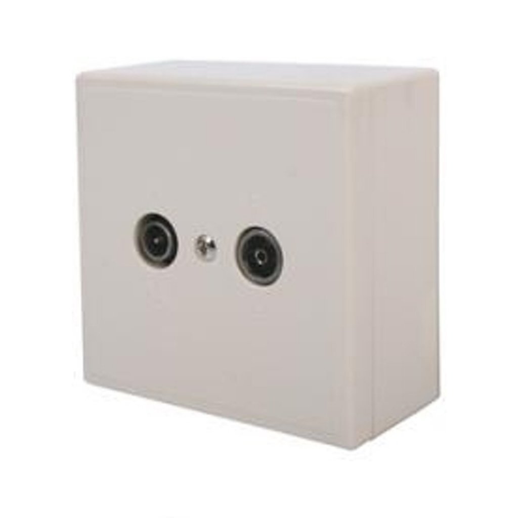 Skytronic 122223 Antennensteckdose weiß