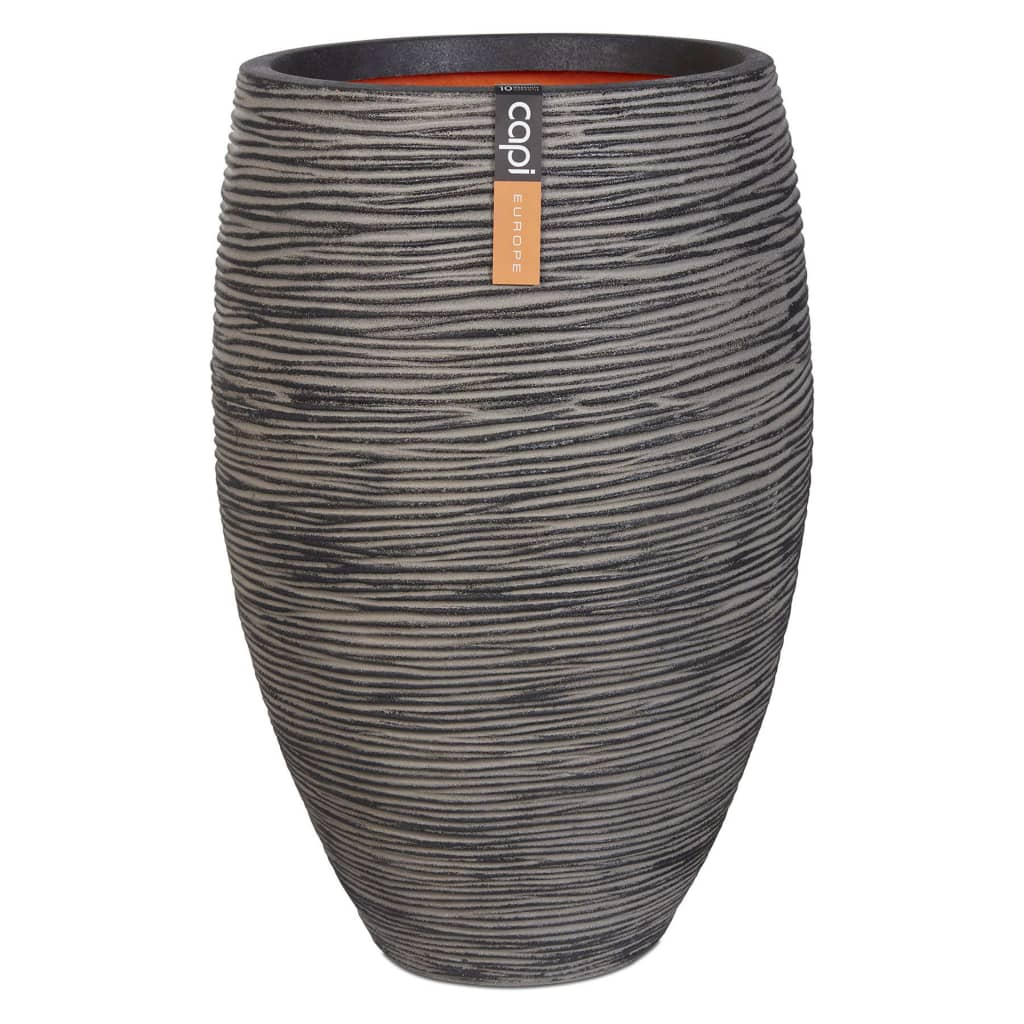 Capi Flowerpot Natur Rib Elegant Deluxe 45x72 cm Anthrazit