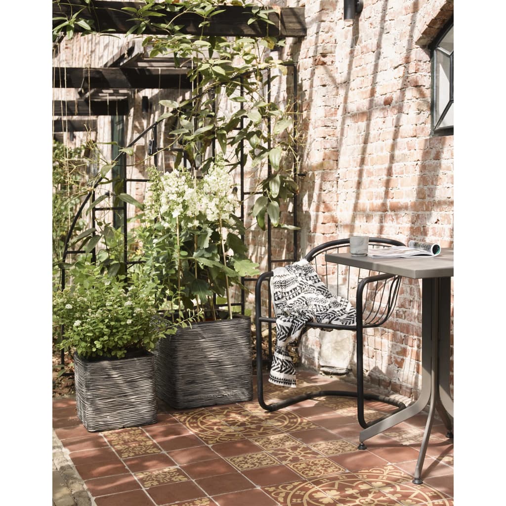 Capi Pflanzer Natur Rib Square 50x50 cm Anthrazit