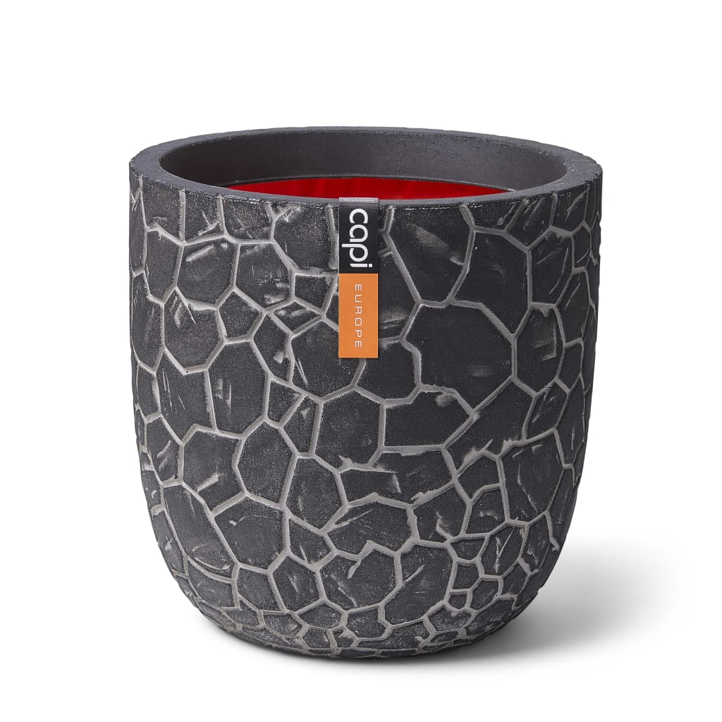 Capi Flowerpot Ton sphärisch 35x34 cm Anthrazit -gepflegt