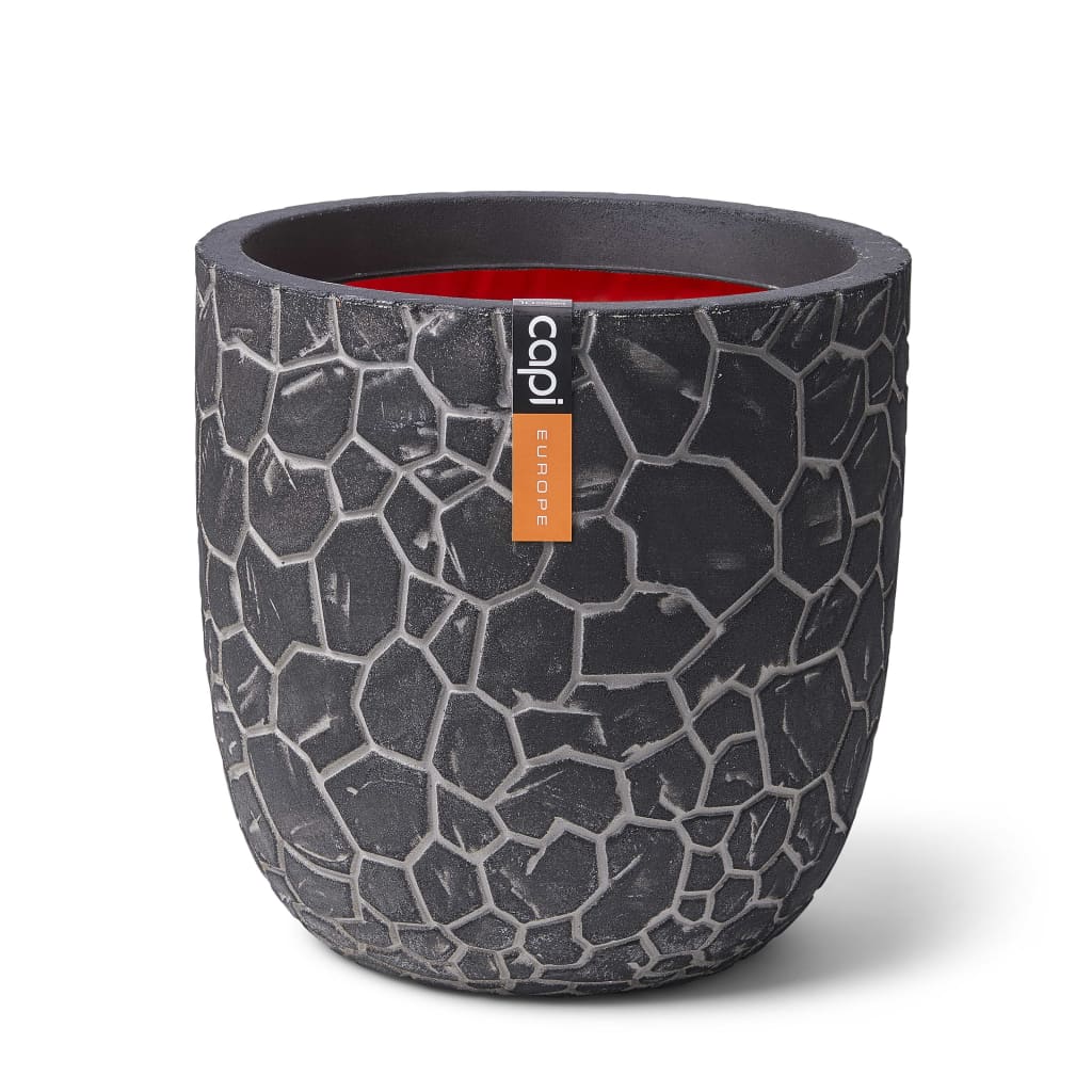 Capi Flowerpot Ton sphärisch 43x41 cm Anthrazit -gelöscht
