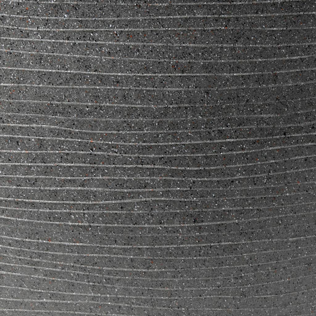 Capi Flowerpot Arc Granit, verjüngte Schicht 60x48 cm Anthrazit -gelöscht