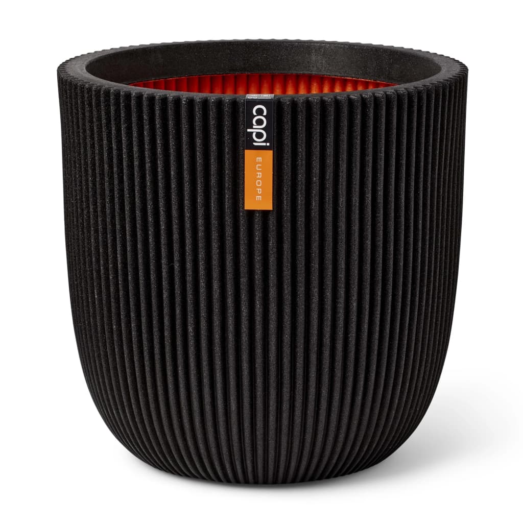 Capi Pflanzer Groove 35x34 cm schwarz