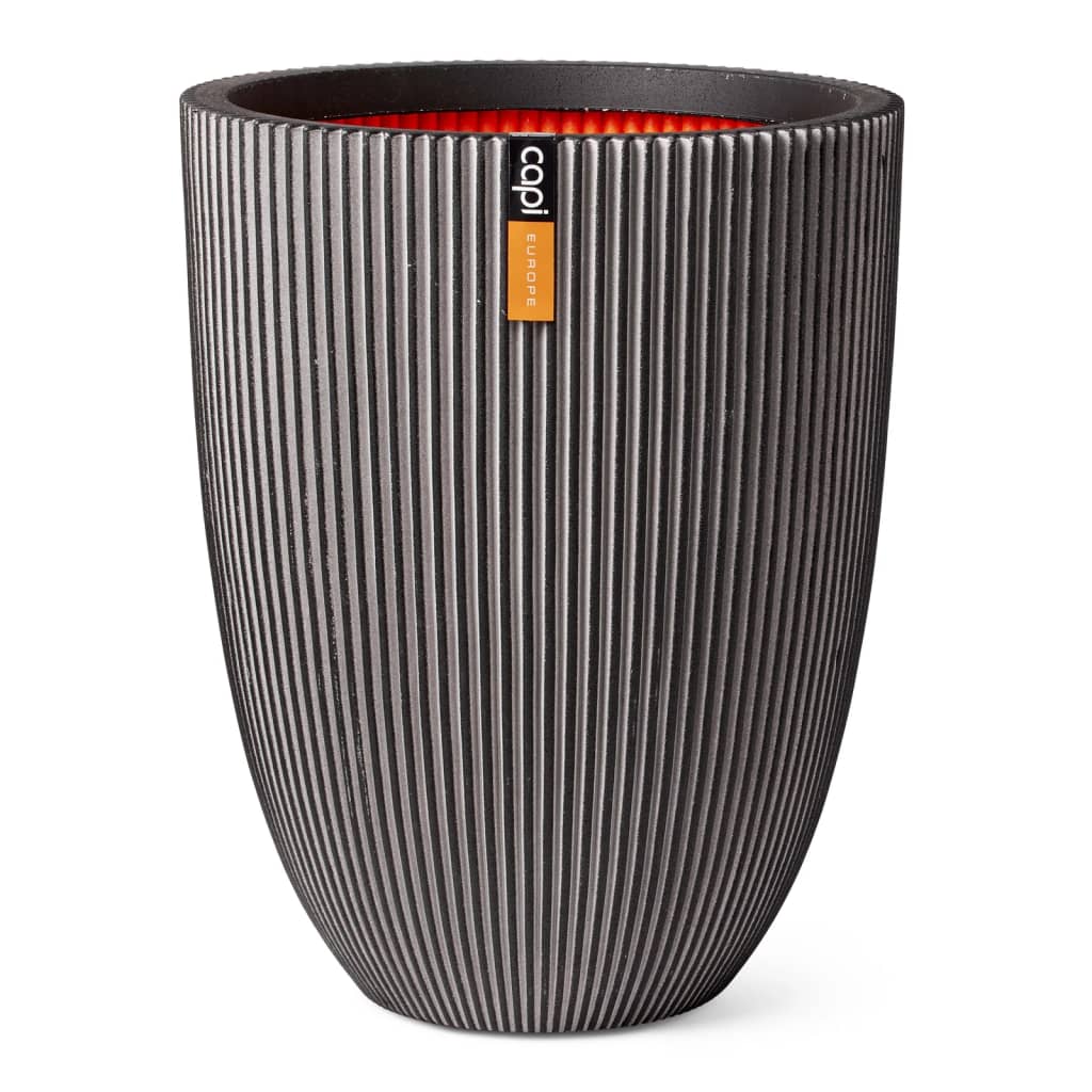 Capi Flowerpot Groove Elegant 34x46 cm Anthrazit -gelöscht