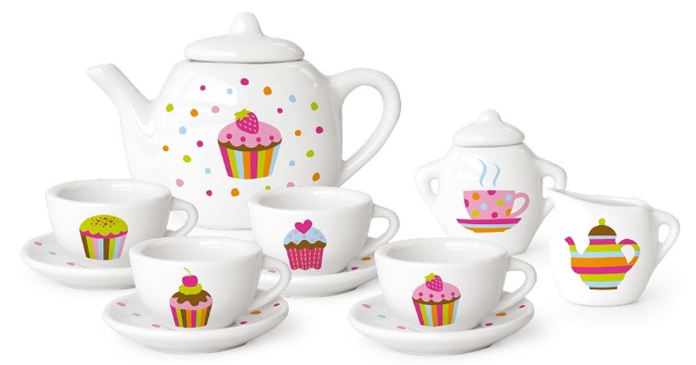 Simply for Kids, Simply for Cupcake-Teeset aus Porzellan mit Etui
